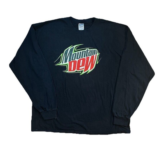 Y2K Mountain Dew Soda Long Sleeve T Shirt - Picture 1 of 3